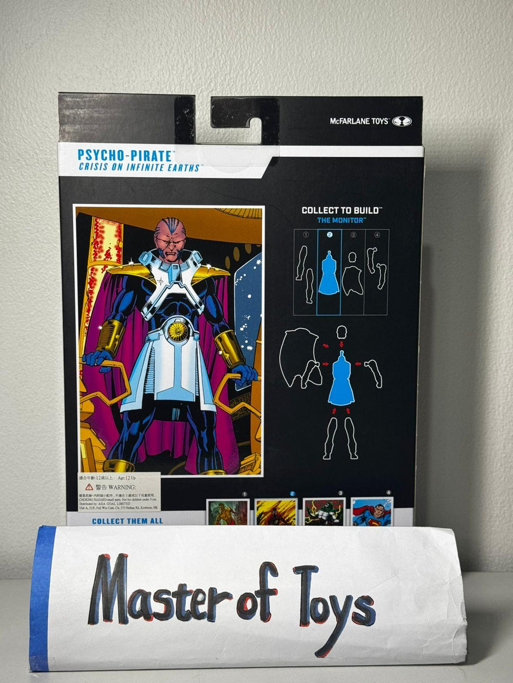 McFarlane DC Multiverse Psycho-Pirate (Crisis on Infinite Earths) Gold Label With CTB The Monitor - Ready Stock