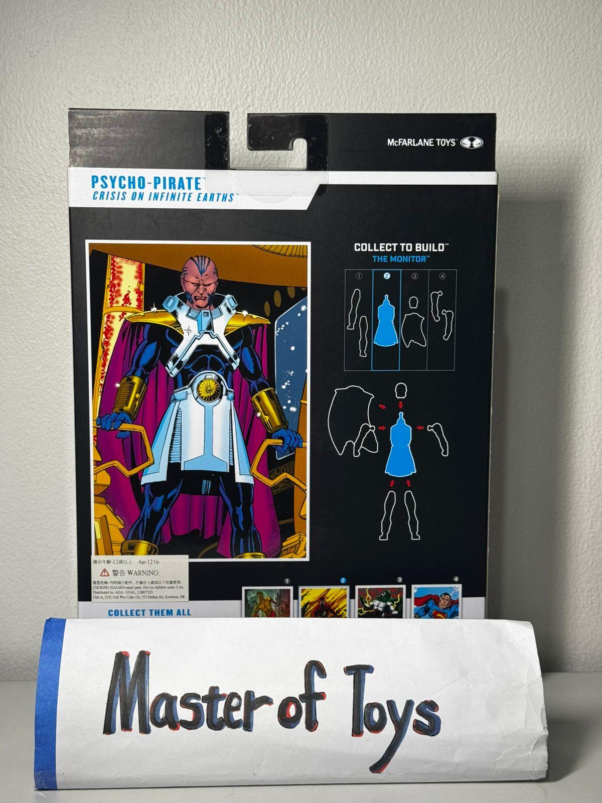 McFarlane DC Multiverse Psycho-Pirate (Crisis on Infinite Earths) Gold Label With CTB The Monitor - Ready Stock