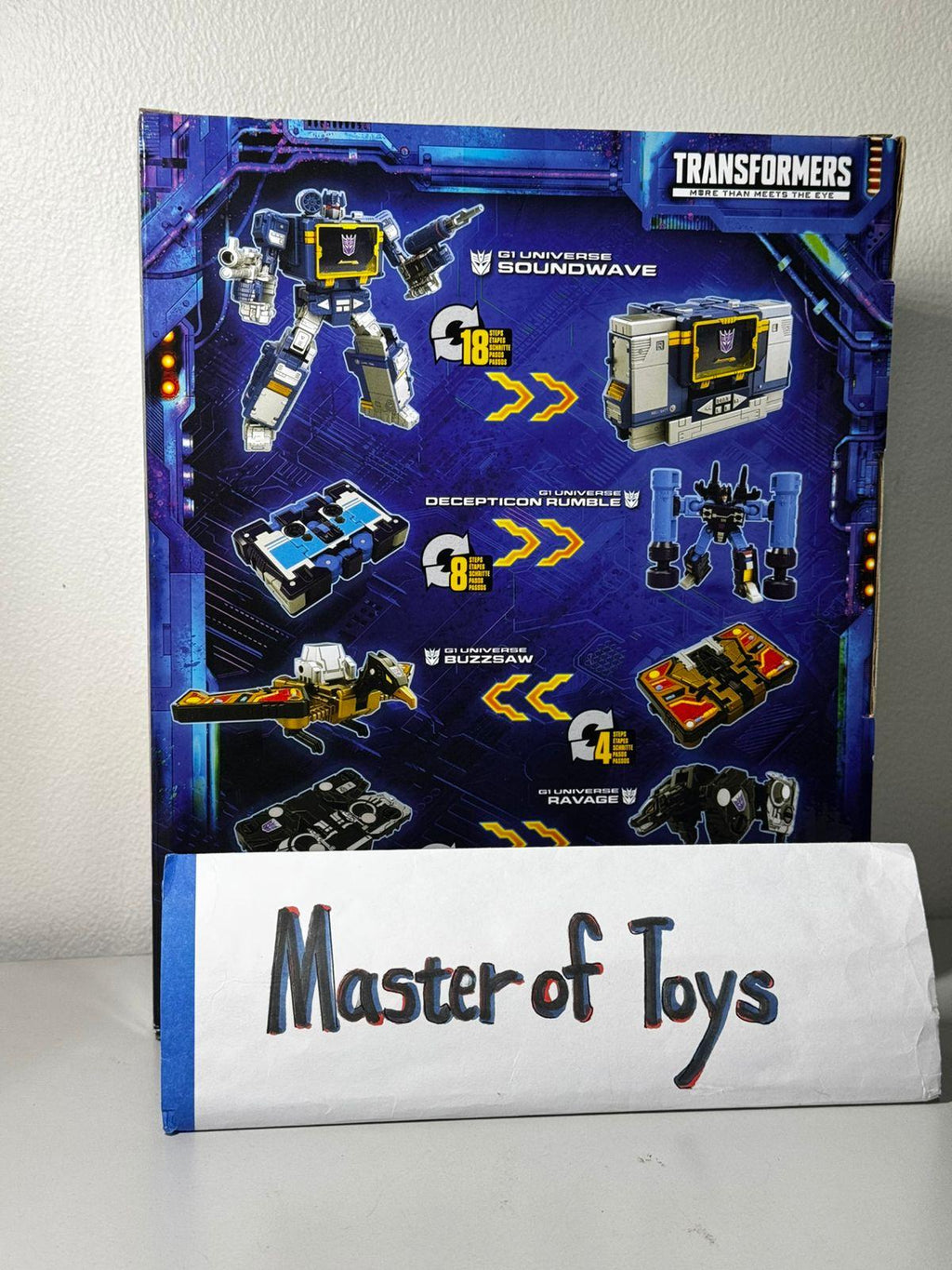 Hasbro Transformers Legacy United G1 Universe Soundwave | Decepticon Rumble | Buzzsaw | Ravage - Ready Stock