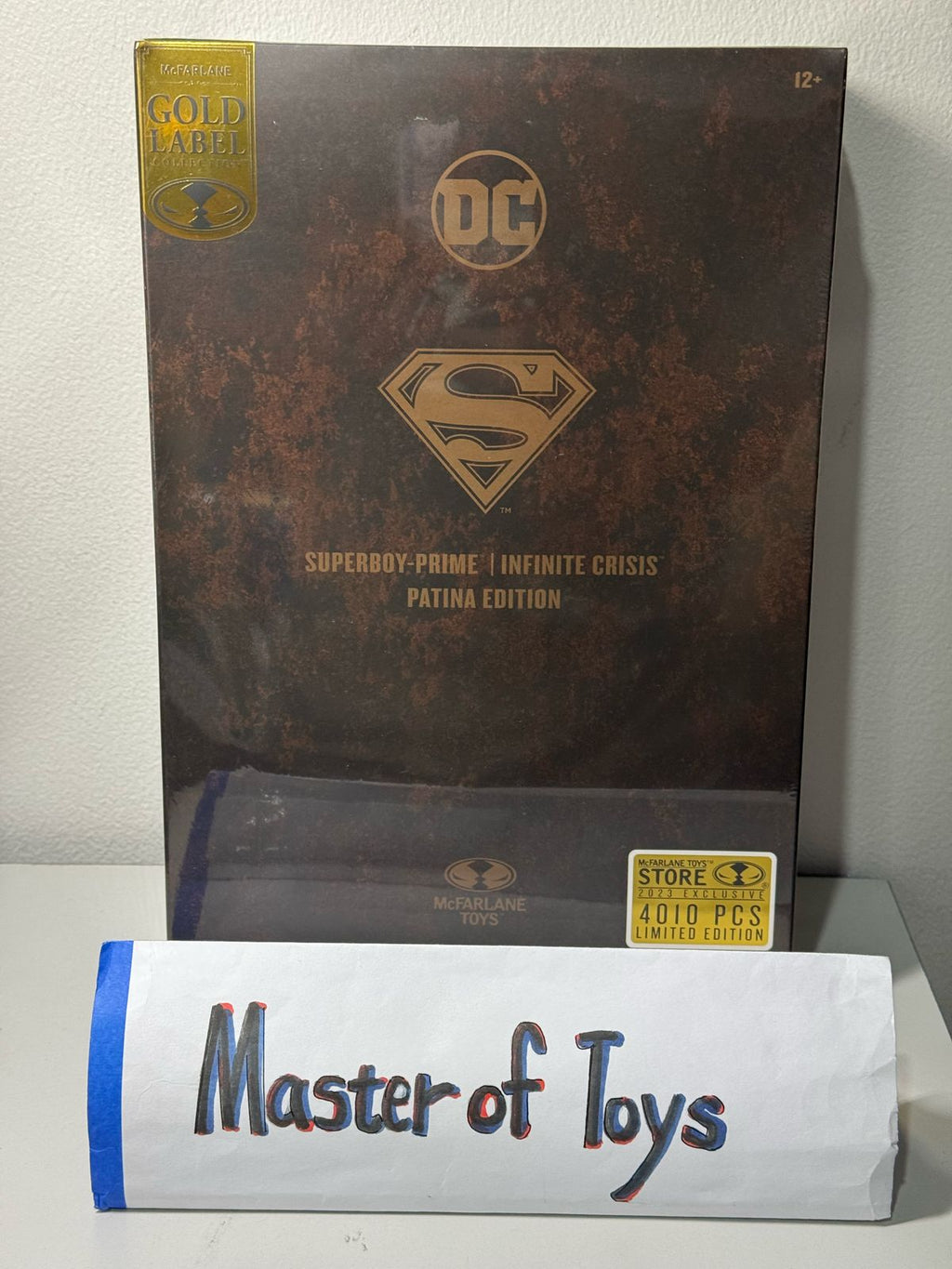 McFarlane DC Superboy-Prime | Infinite Crisis Patina Edition Gold Label Collection - Ready Stock