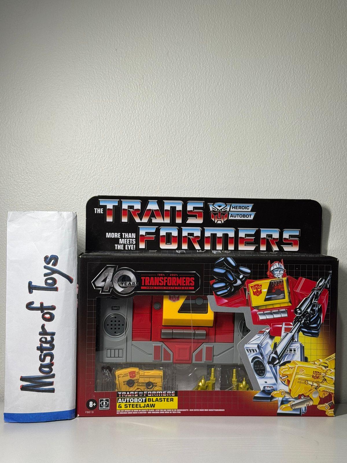 Hasbro Transformers Heroic Autobot Blaster & Steeljaw- Ready Stock