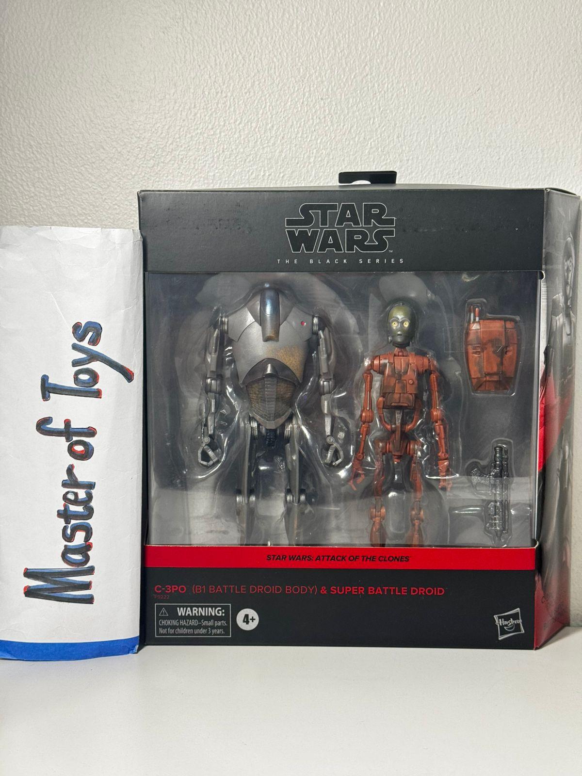 Hasbro Star Wars The Black Series Attack of the Clones C-3PO (B1 Battle Droid Body) & Super Battle Droid - Ready Stock