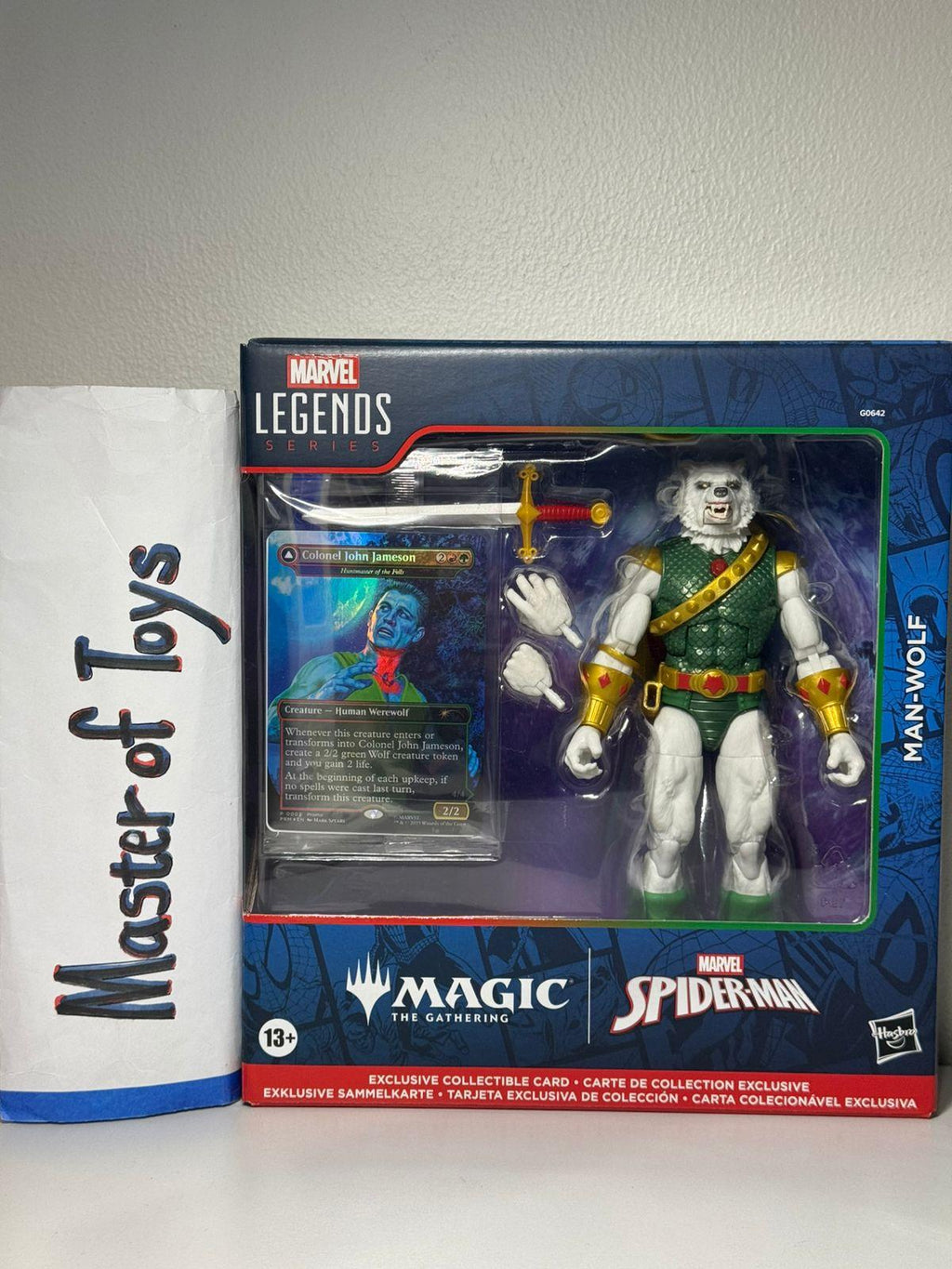 Hasbro Marvel Legends Spiderman Magic The Gathering Man-Wolf Colonel John Jameson - Ready Stock