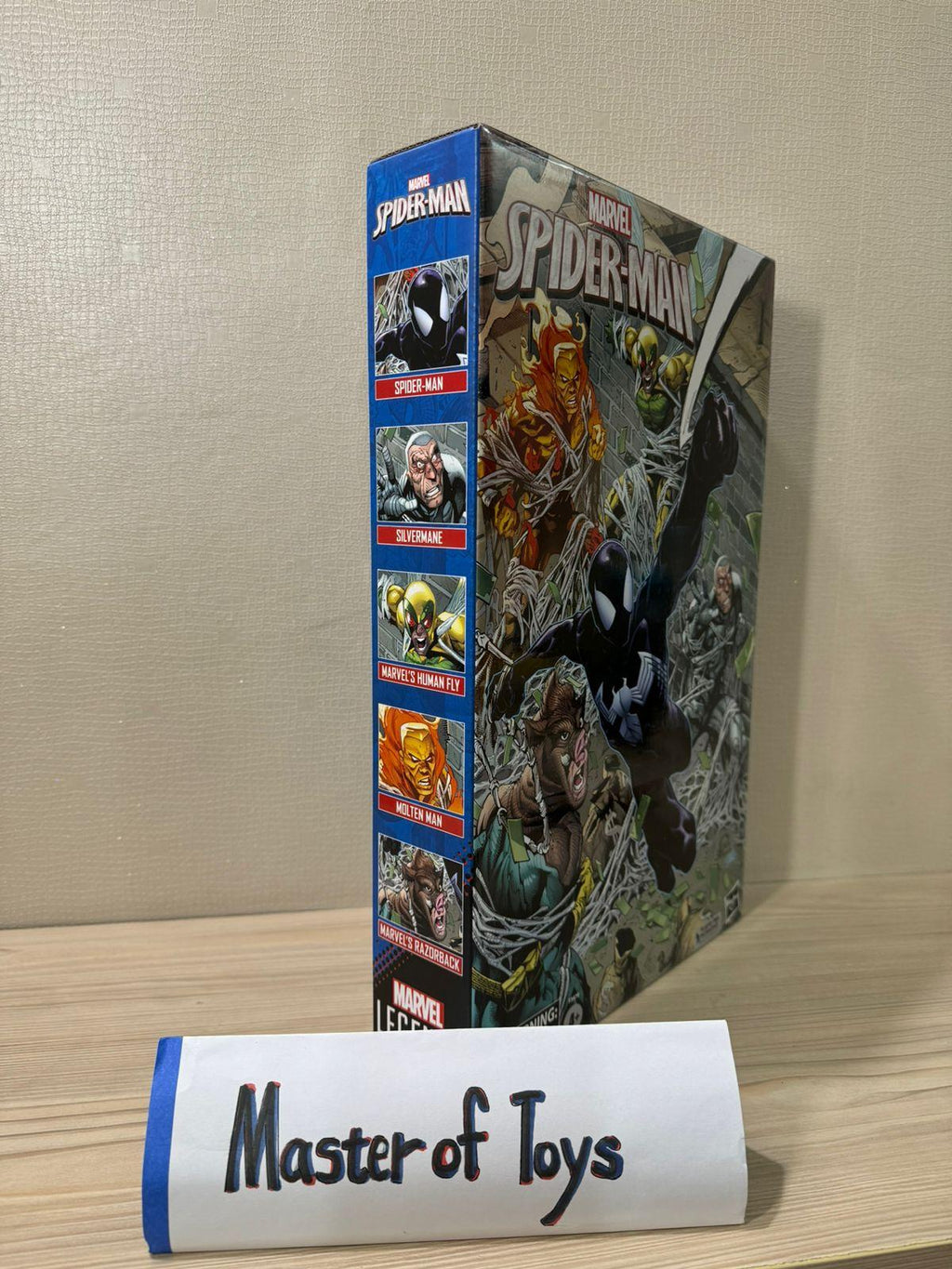 Hasbro Marvel Legends Series 5 in 1 Spiderman, Silvermane, Marvel's Human Fly, Monten Man, Marvel's Razorback - Ready Stock