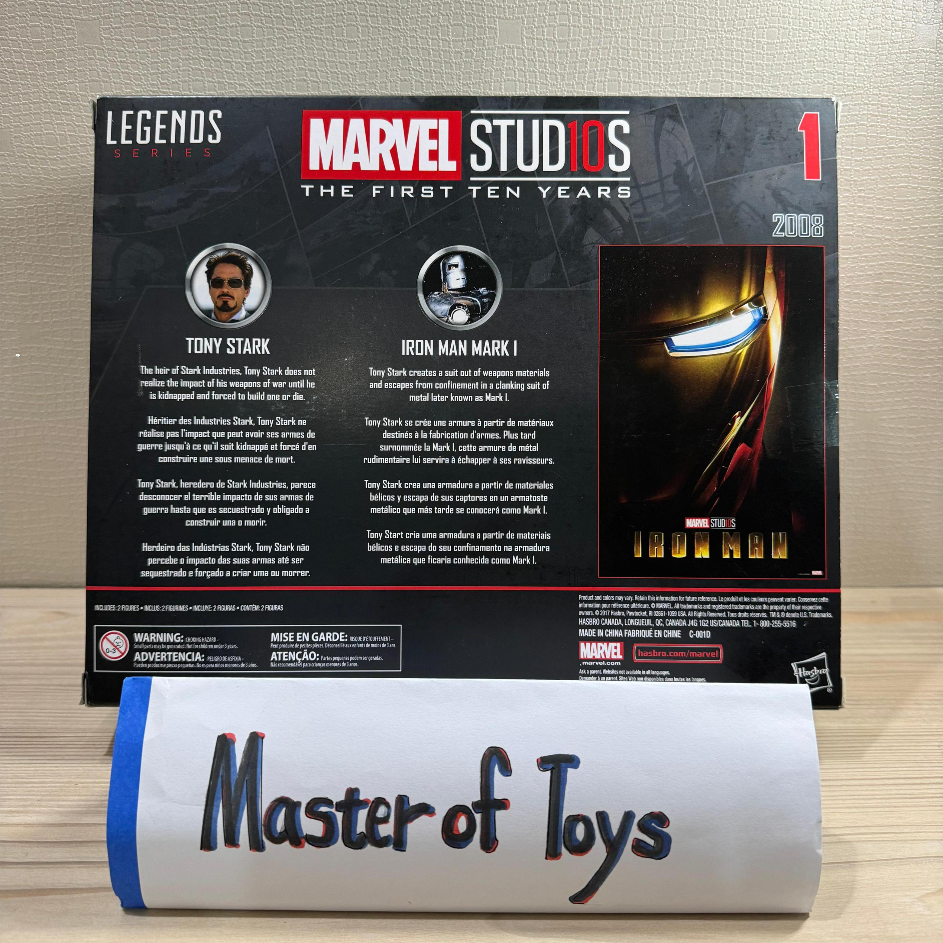 Hasbro Marvel Legends Series Marvel Studio The First Ten Years Tony Stark / Iron Man I - Ready Stock