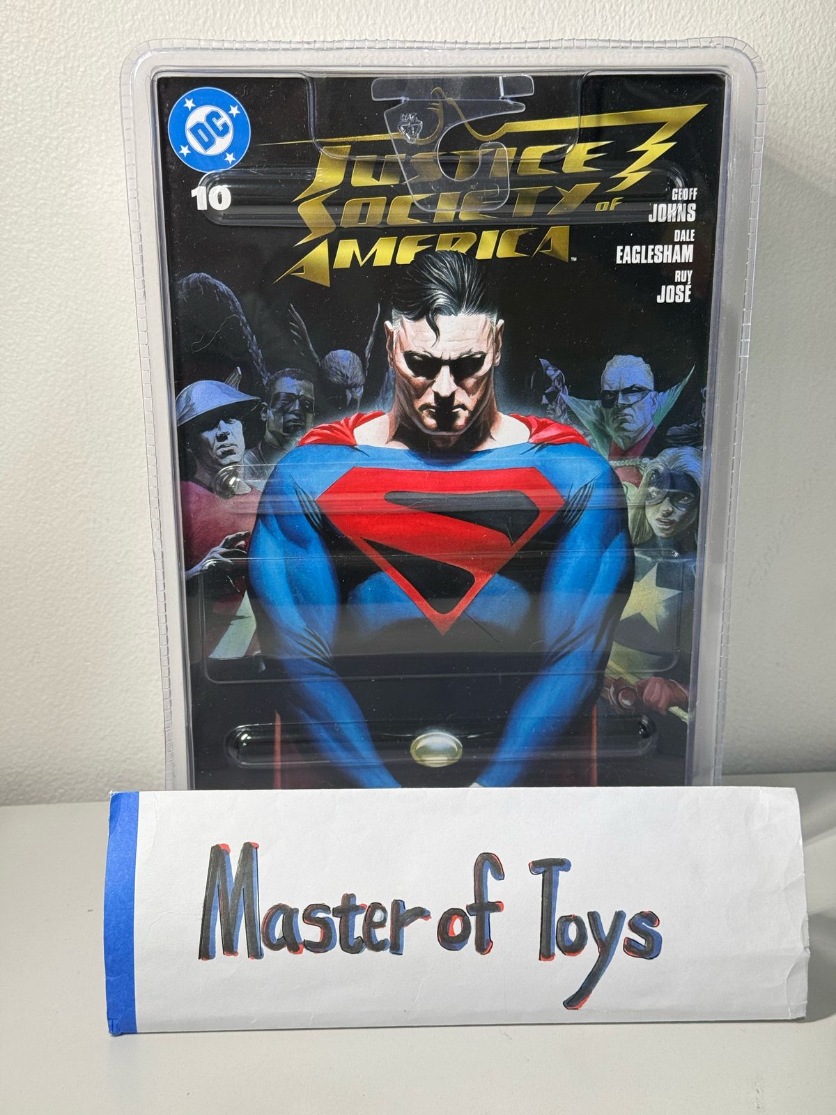 McFarlane DC Direct Damage (Justice Society of America) With Comic Book Red Platinum Edition - Ready Stock
