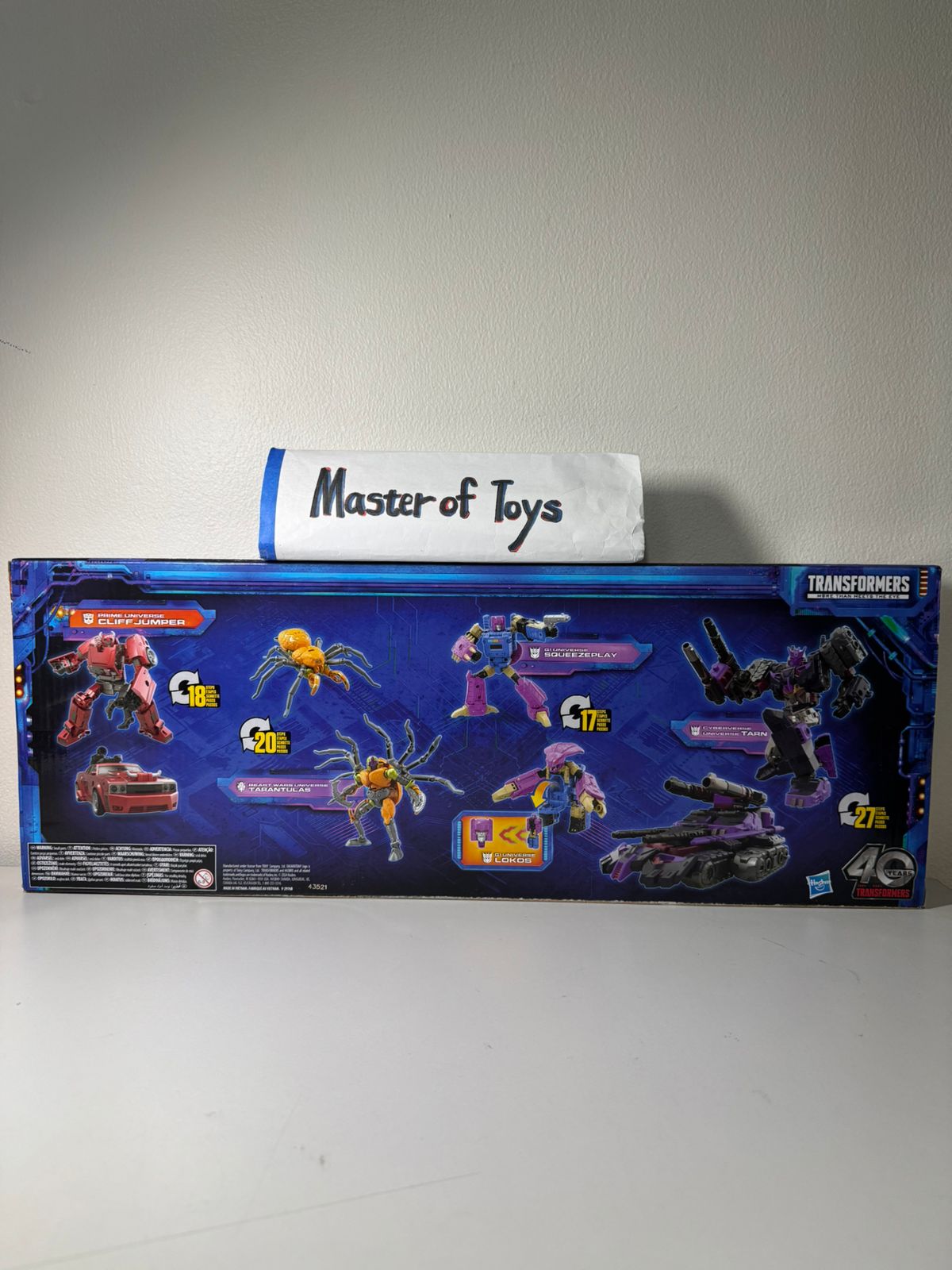 Hasbro Transformers Legacy United Beast Wars Universe Tarantulas vs Prime Universe Cliffjumper | G1 Universe Squeezeplay | Cyberverse Universe Tarn - Ready Stock