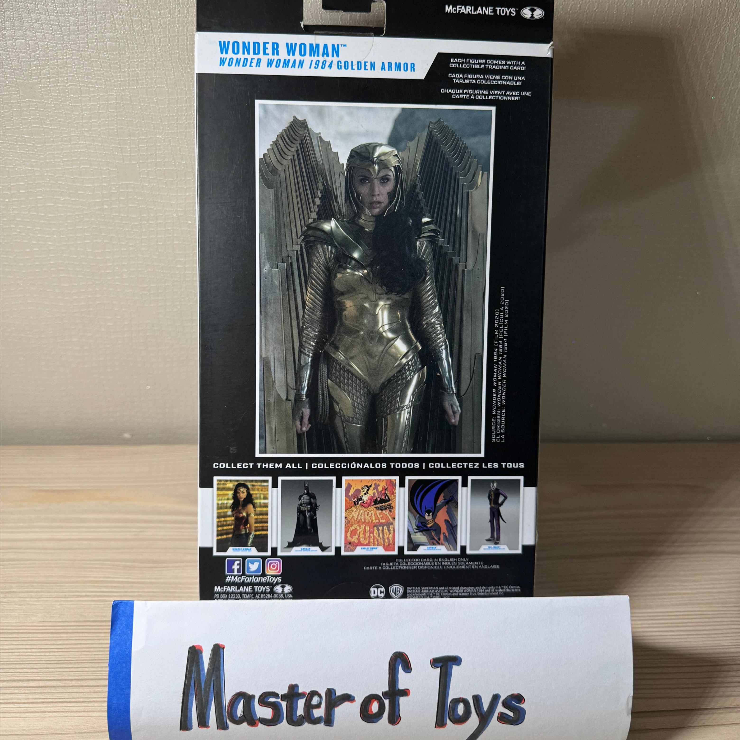 McFarlane DC Multiverse Wonder Woman 1984 Golden Armor BIB - Ready Stock
