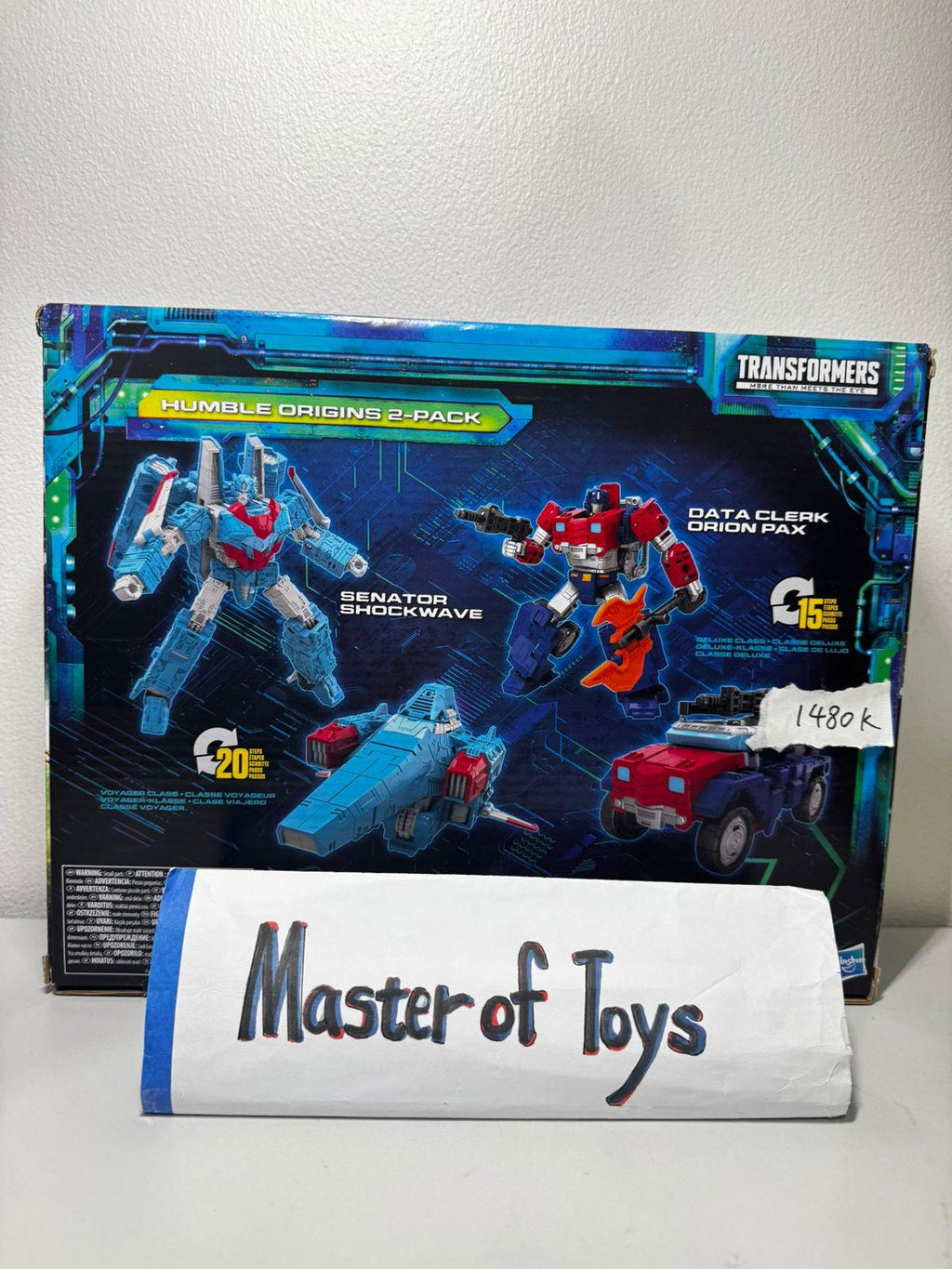 Hasbro Transformers Legacy Evolution Humble Origins 2-Packs Senator Shockwave | Data Clerk Orion Pax - Ready Stock