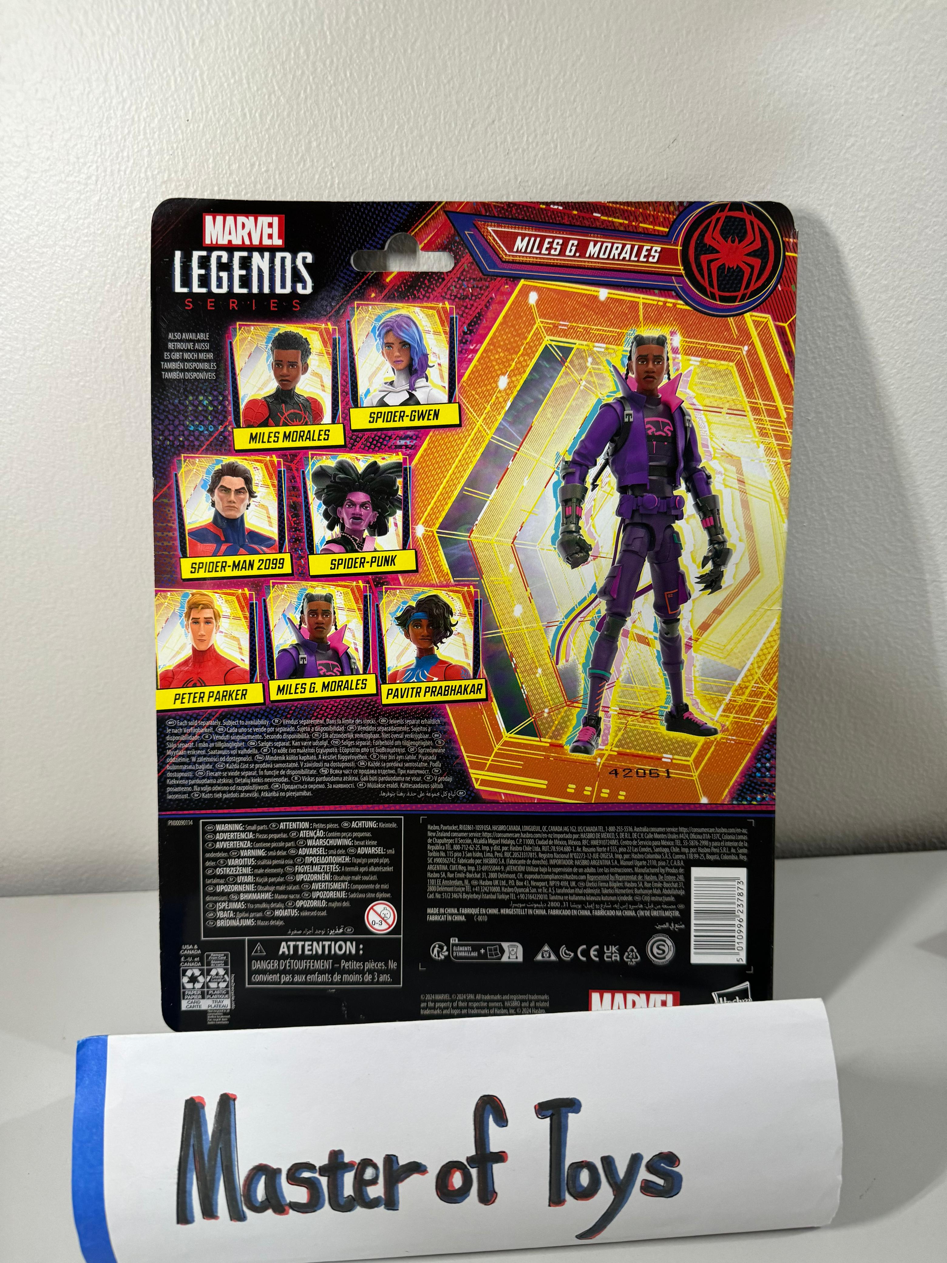 Hasbro Marvel Legends Spider-Man Across the Spider-verse Miles G Morales - Ready Stock