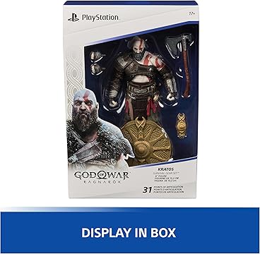 Spin Master Toys playstation God of War: Ragnarok Kratos 18cm Action Figure Model Doll Collector Garage Kit - Ready Stock