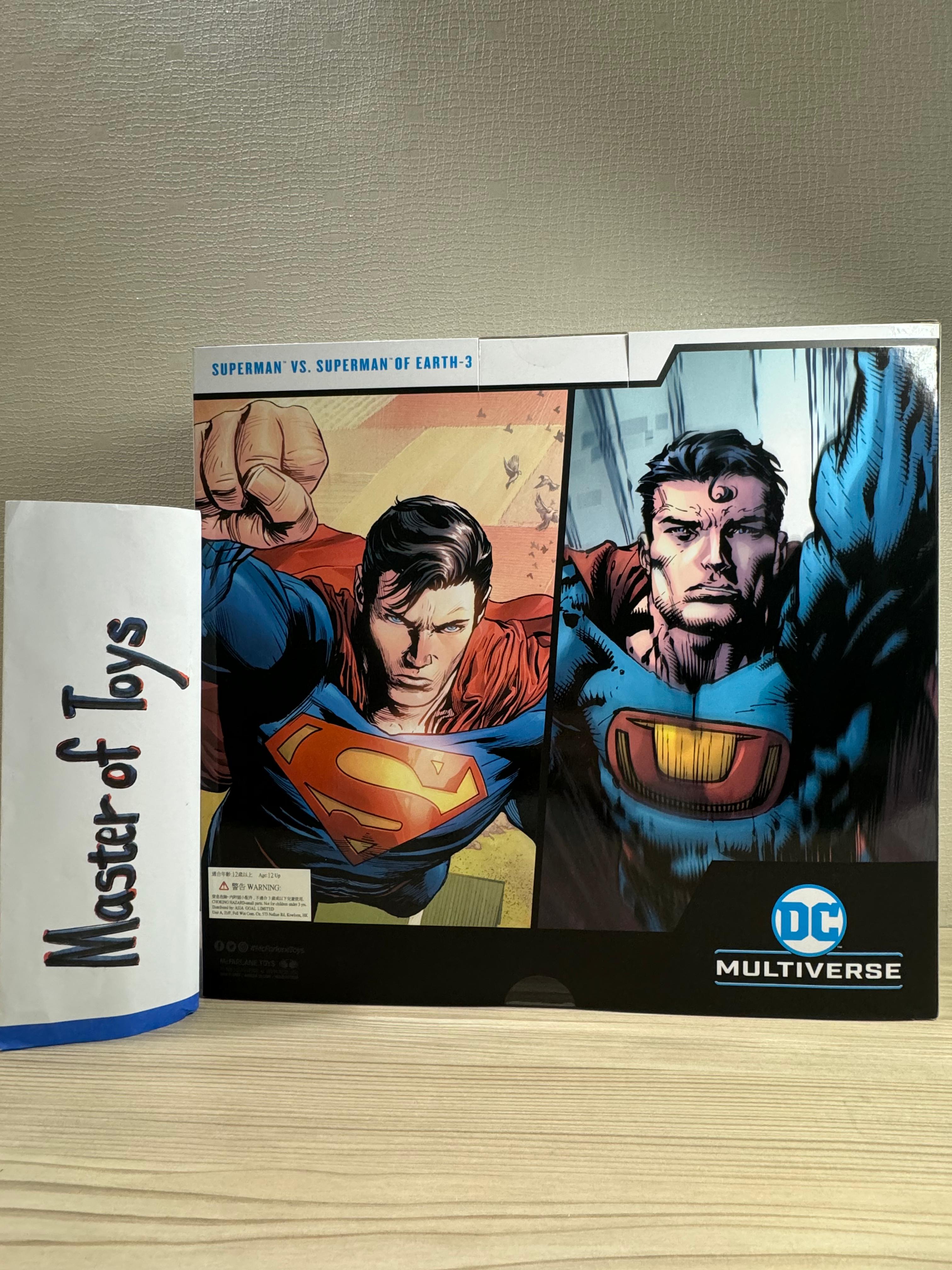 McFarlane DC Multiverse Superman VS Superman Of The Earth-3 - Ready Stock
