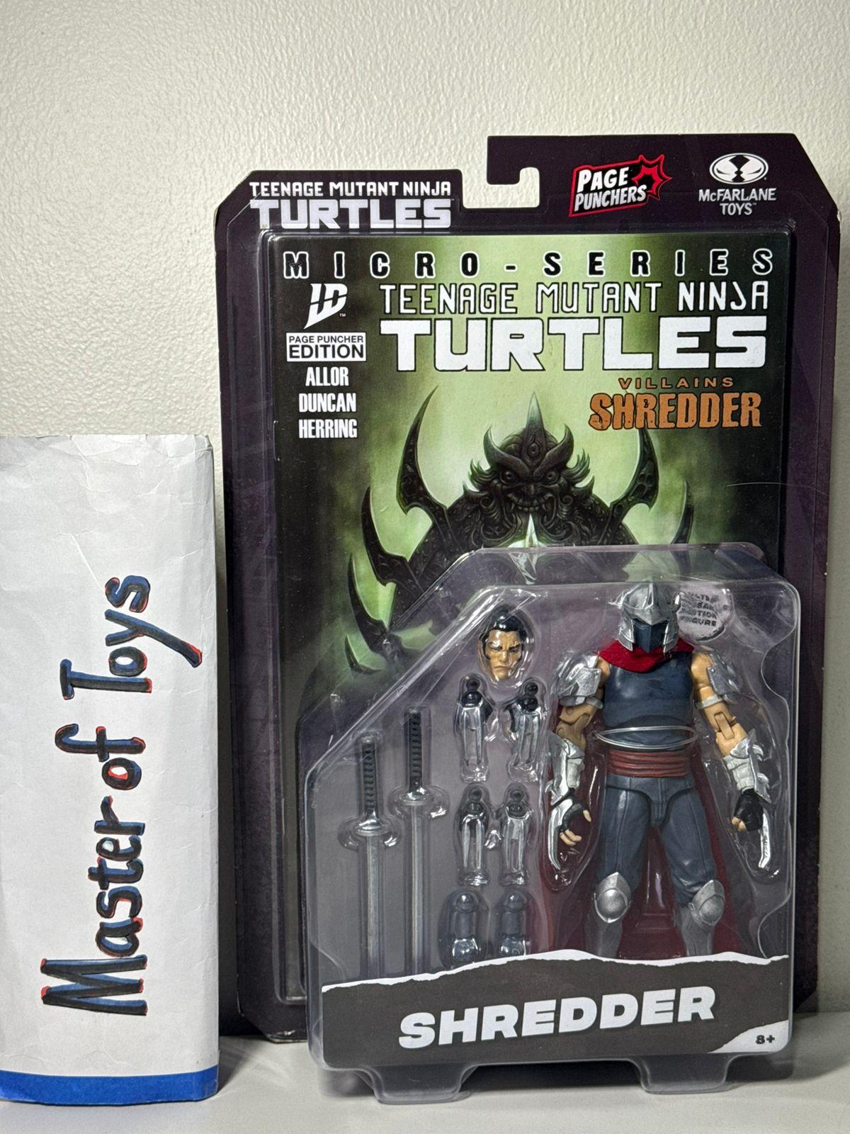 McFarlane Page Punchers Micro Series Teenage Mutant Ninja Turtles Villians Shredder - Ready Stock