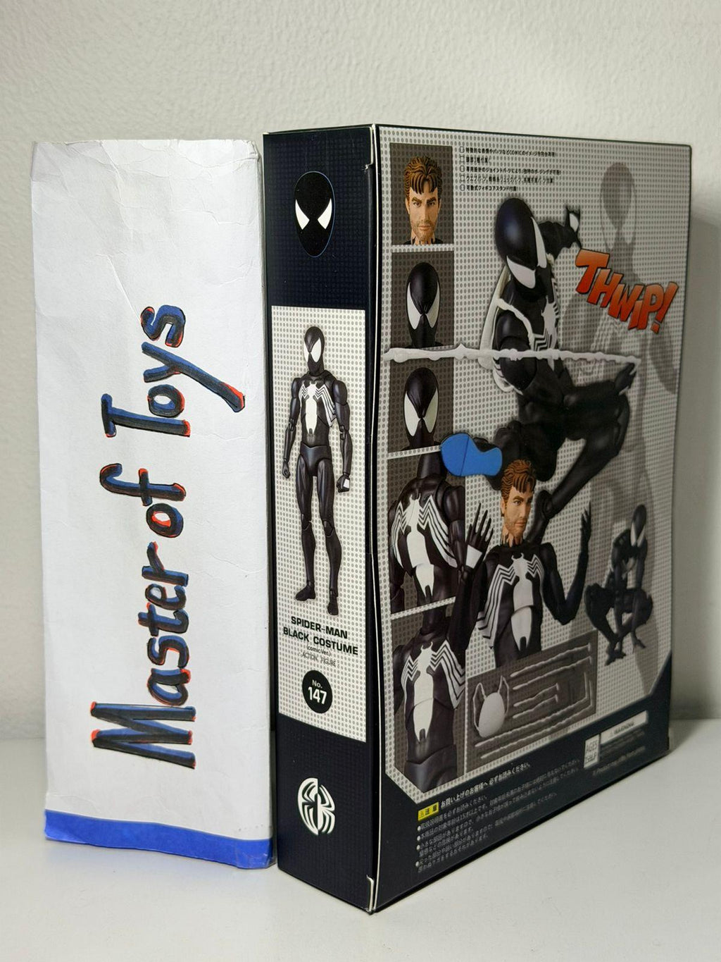 CT Toys The Amazing Spiderman (Black Costume Comic Ver) No 147 6 inch - Ready Stock