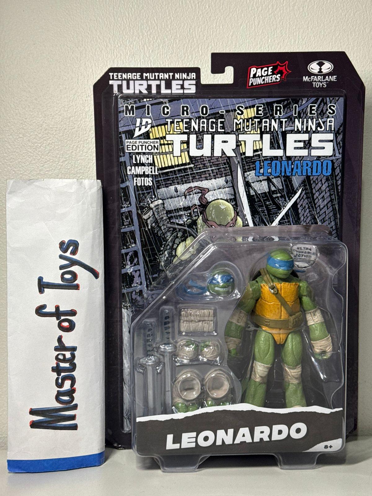 McFarlane Page Punchers Micro Series Teenage Mutant Ninja Turtles Leonardo - Ready Stock