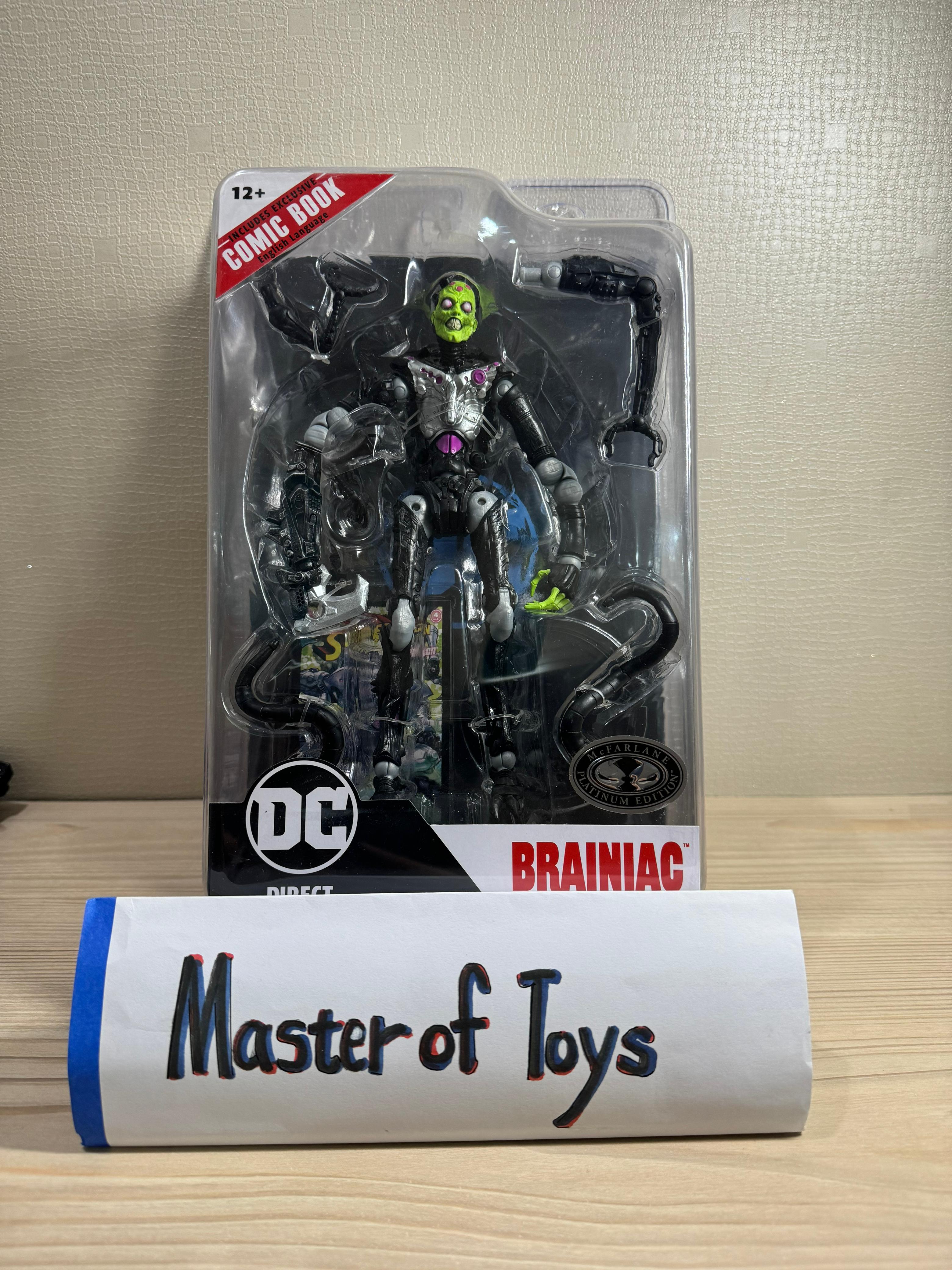McFarlane DC Direct Brainiac Superman Ghost Of Krypton McFarlane Platinum Edition ( Scott - Cohen - Nascimento - Ribeiro ) - Ready Stock