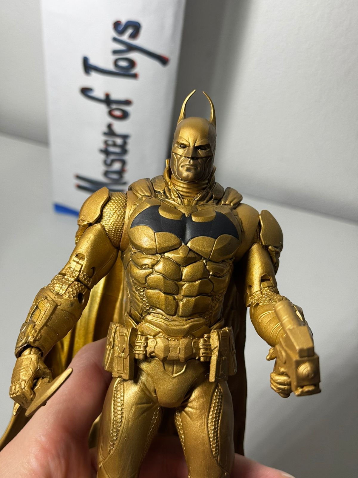 McFarlane DC Multiverse Batman Arkham Knight Gold Only No Box - Ready Stock