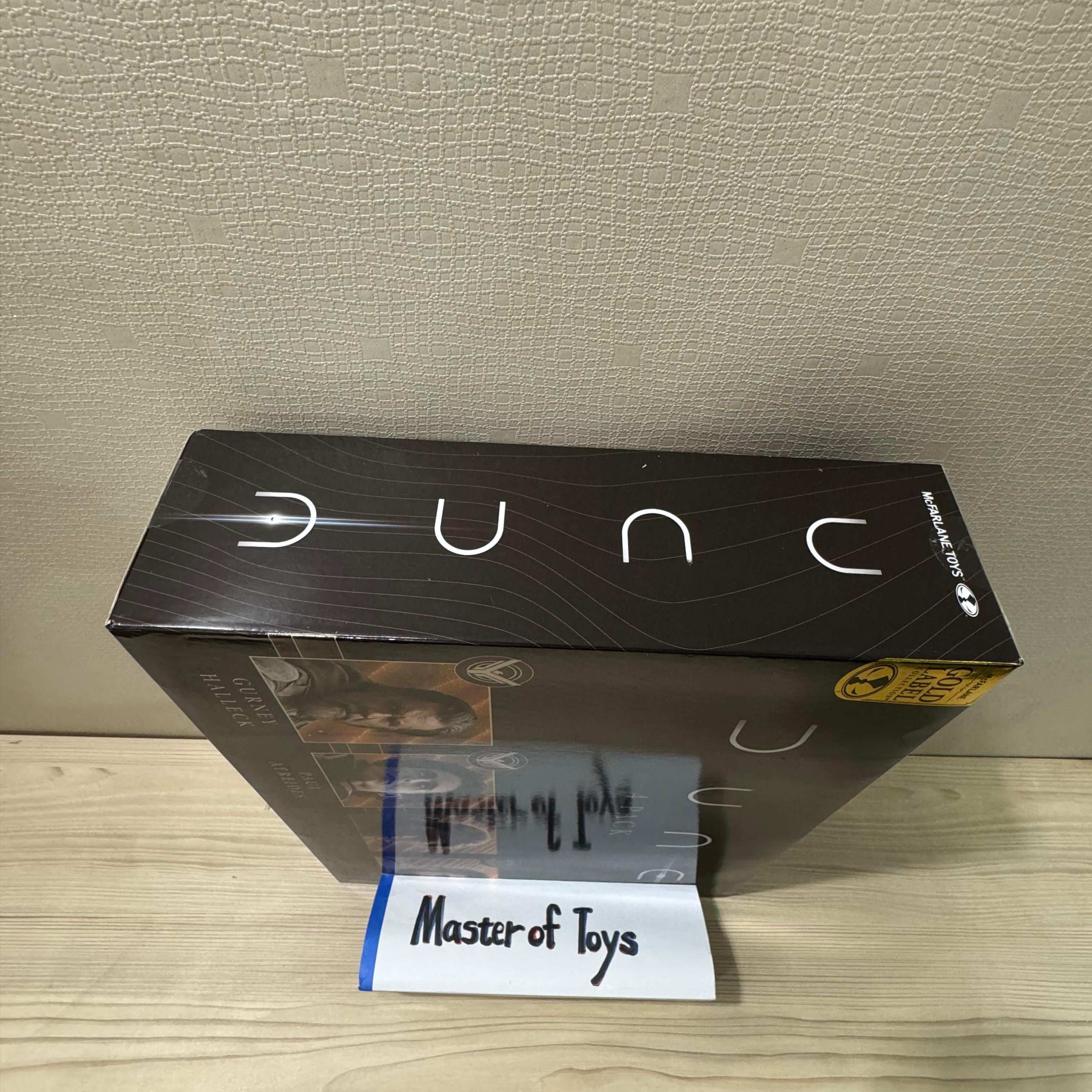 McFarlane Toys Legendary Dune 4 Packs Paquet De 4 Gurney Halleck / Paul Atreides / Chani / Stilgar Gold Label Collection - Ready Stock