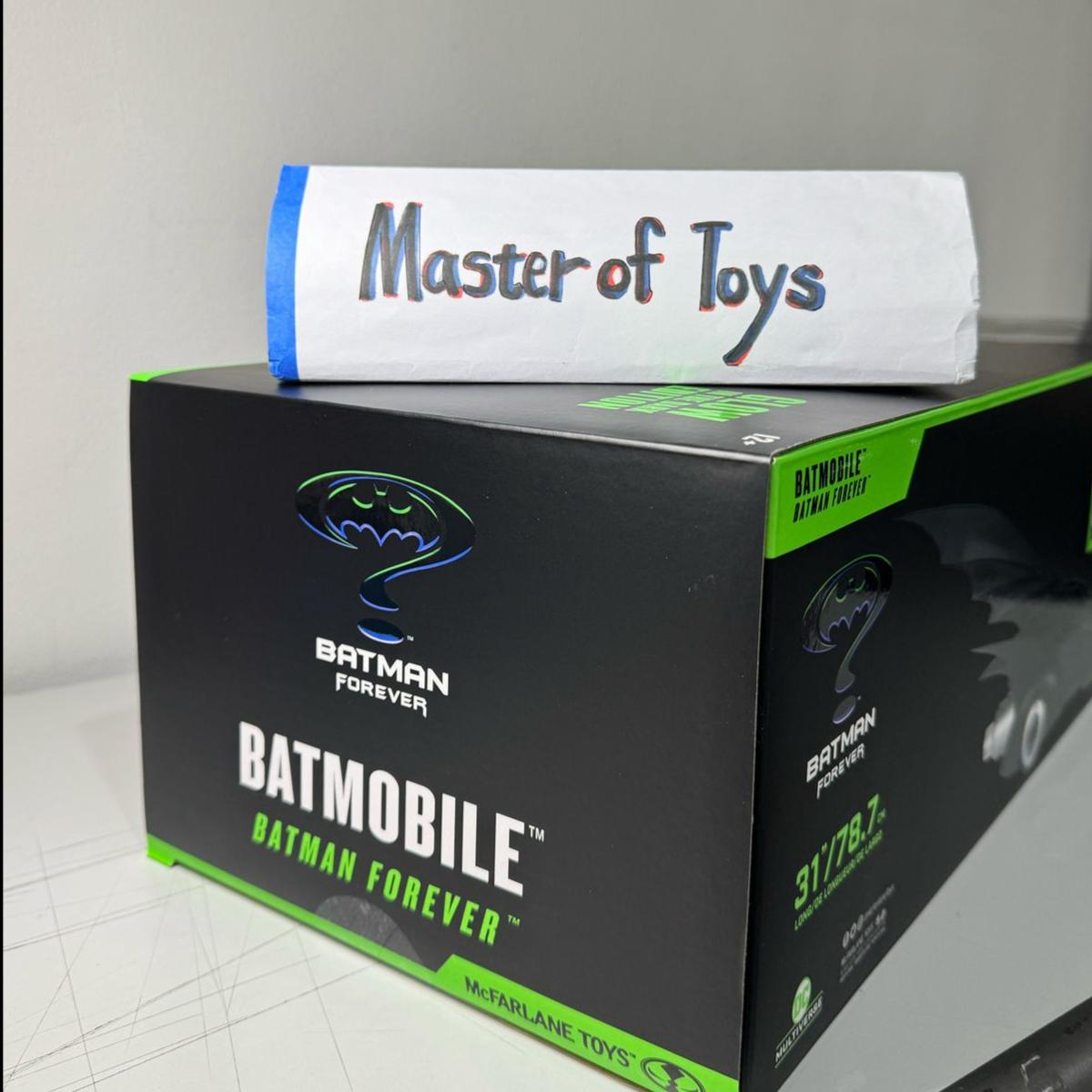 McFarlane DC Multiverse Batmobile Glow in the Dark Edition (Batman Forever) Gold Label Collection 31" / 78.7cm - Ready Stock