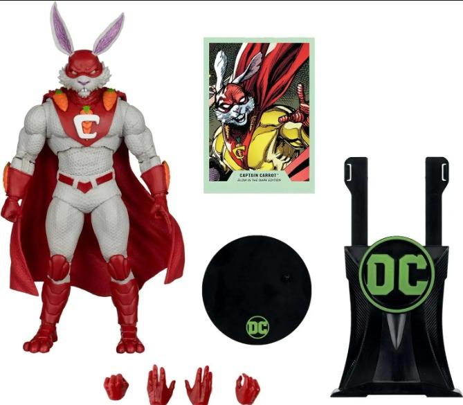 McFarlane DC Justice League Captain Carrot | Glow In The Dark Edition Gold Label - Ready Stock