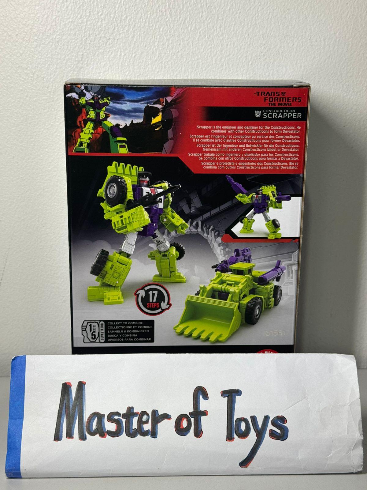 Hasbro Transformers The Movie Studio Series Constructicon Scrapper - Ready Stock