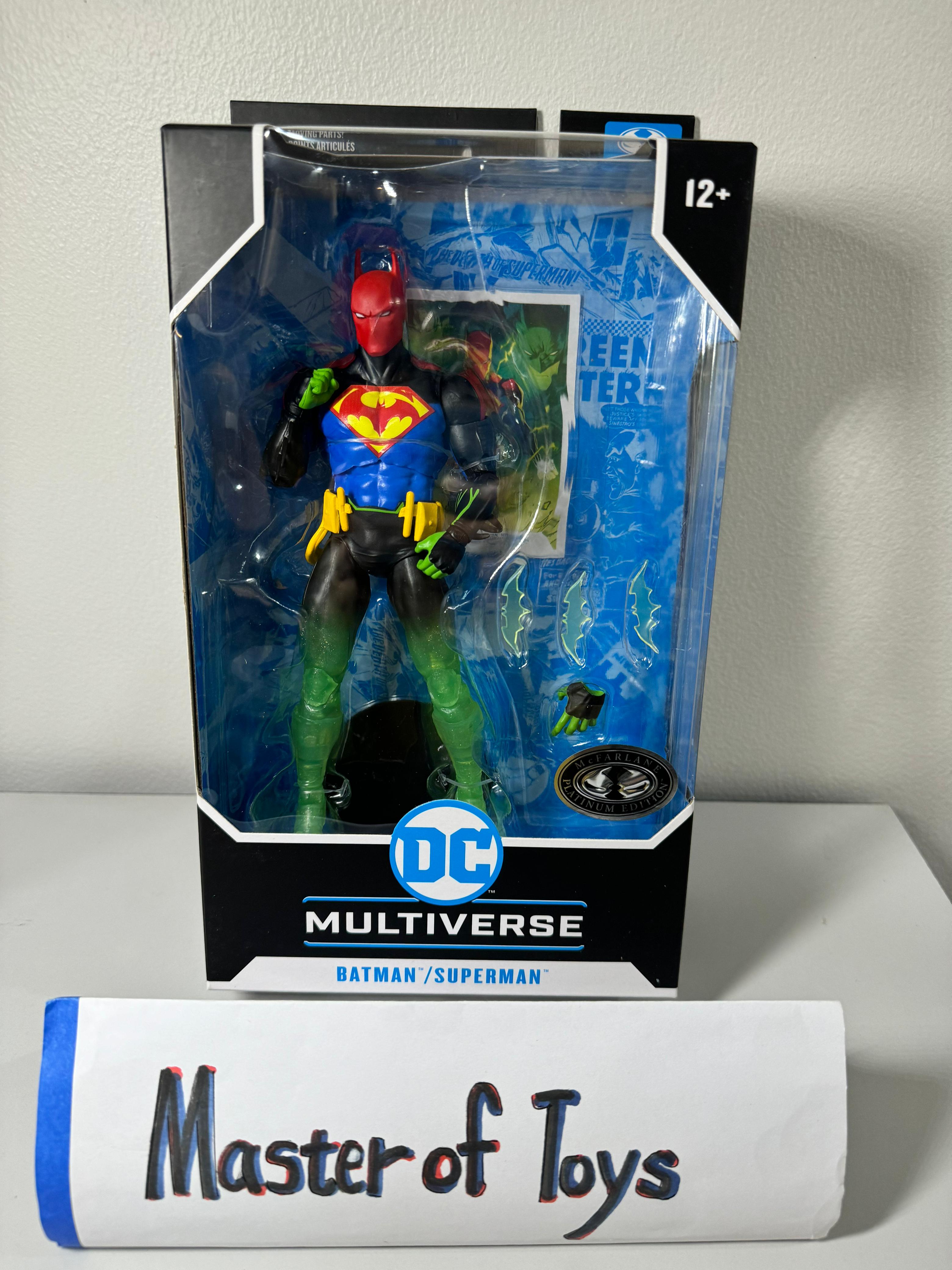 McFarlane DC Multiverse Batman / Superman Fusion (Batman / Superman: World's Finest) Platinum Edition - Ready Stock