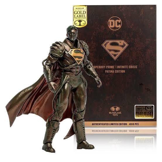 McFarlane DC Superboy-Prime | Infinite Crisis Patina Edition Gold Label Collection - Ready Stock