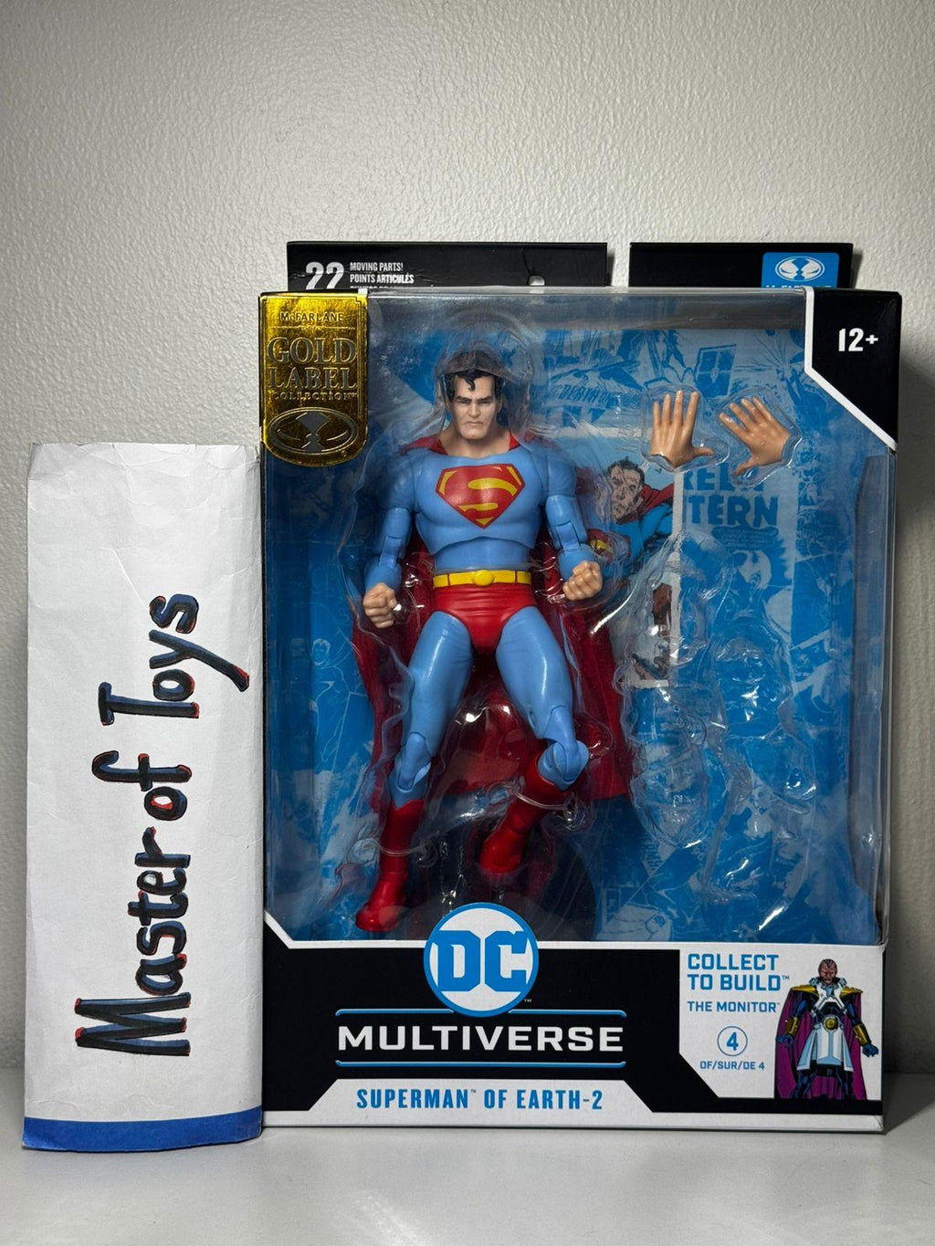 McFarlane DC Multiverse Superman of Earth 2 (Crisis on Infinite Earths) Gold Label Without CTB The Monitor - Ready Stock