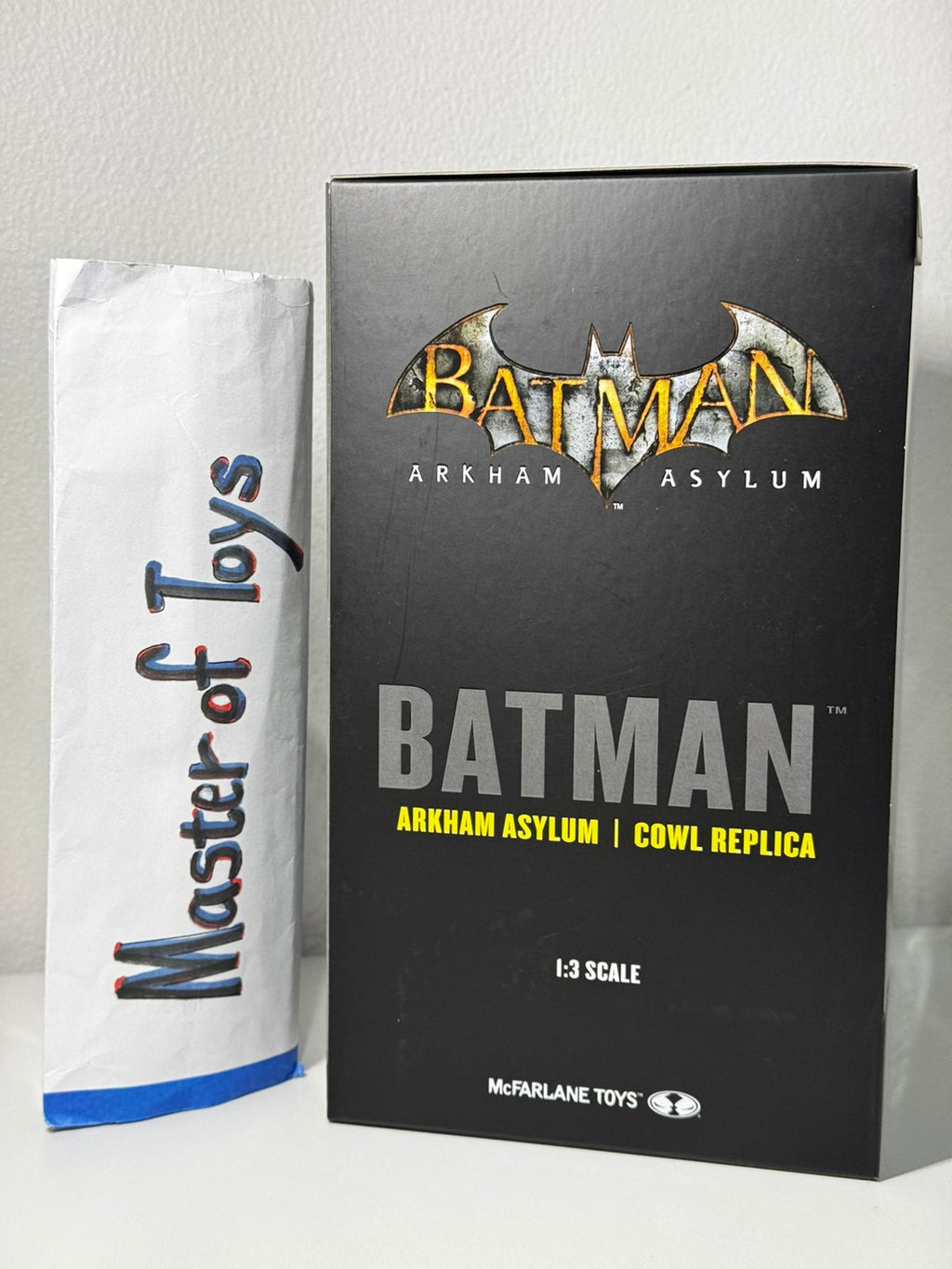 McFarlane DC Direct Batman Arkham Asylum 2009 | Cowl Replica Scale 1:3 - Ready Stock