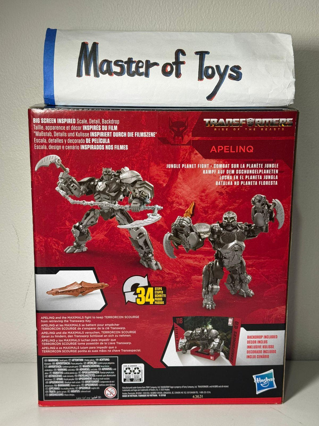 Hasbro Transformers Rise Of The Beasts Studio Series Apelinq 118 - Ready Stock