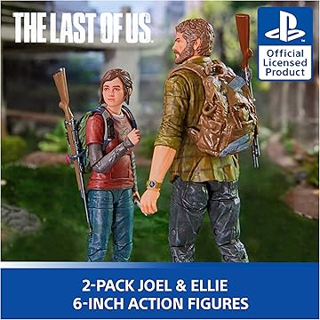 PlayStation Spin Master Toys The Last of Us Joel and Ellie 6”Action Figure 2 Pack PS5 Collector Garage Kit - Ready Stock
