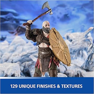 Spin Master Toys playstation God of War: Ragnarok Kratos 18cm Action Figure Model Doll Collector Garage Kit - Ready Stock