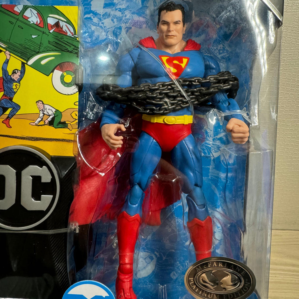 McFarlane DC Multiverse Collector Edition Superman Action Comics #1 Platinum Edition - Ready Stock