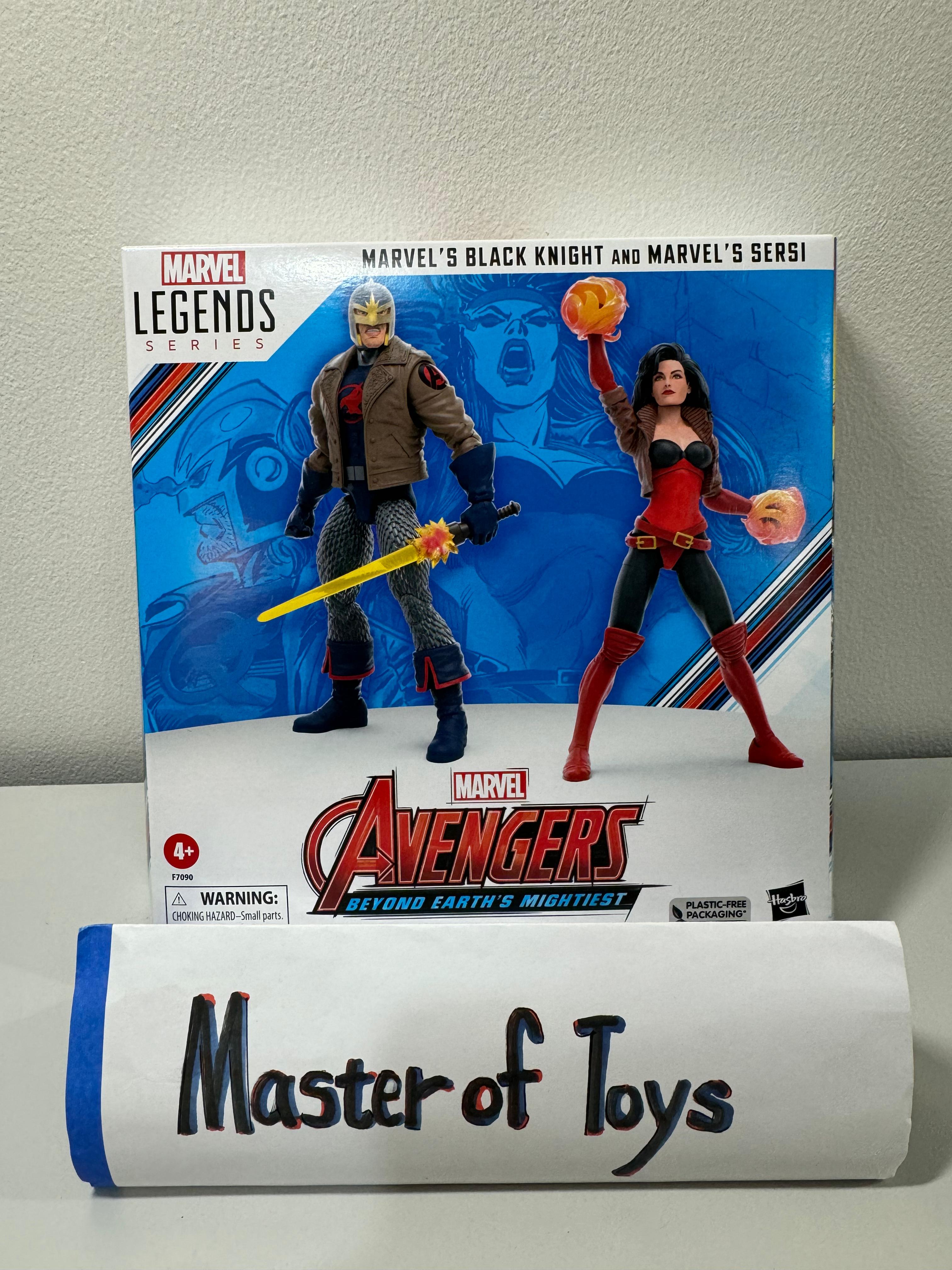 Hasbro Marvel Avengers Beyond Earth's Mightiest Marvel's Black Knight and Marvel's Sersi - Ready Stock