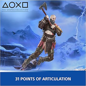 Spin Master Toys playstation God of War: Ragnarok Kratos 18cm Action Figure Model Doll Collector Garage Kit - Ready Stock