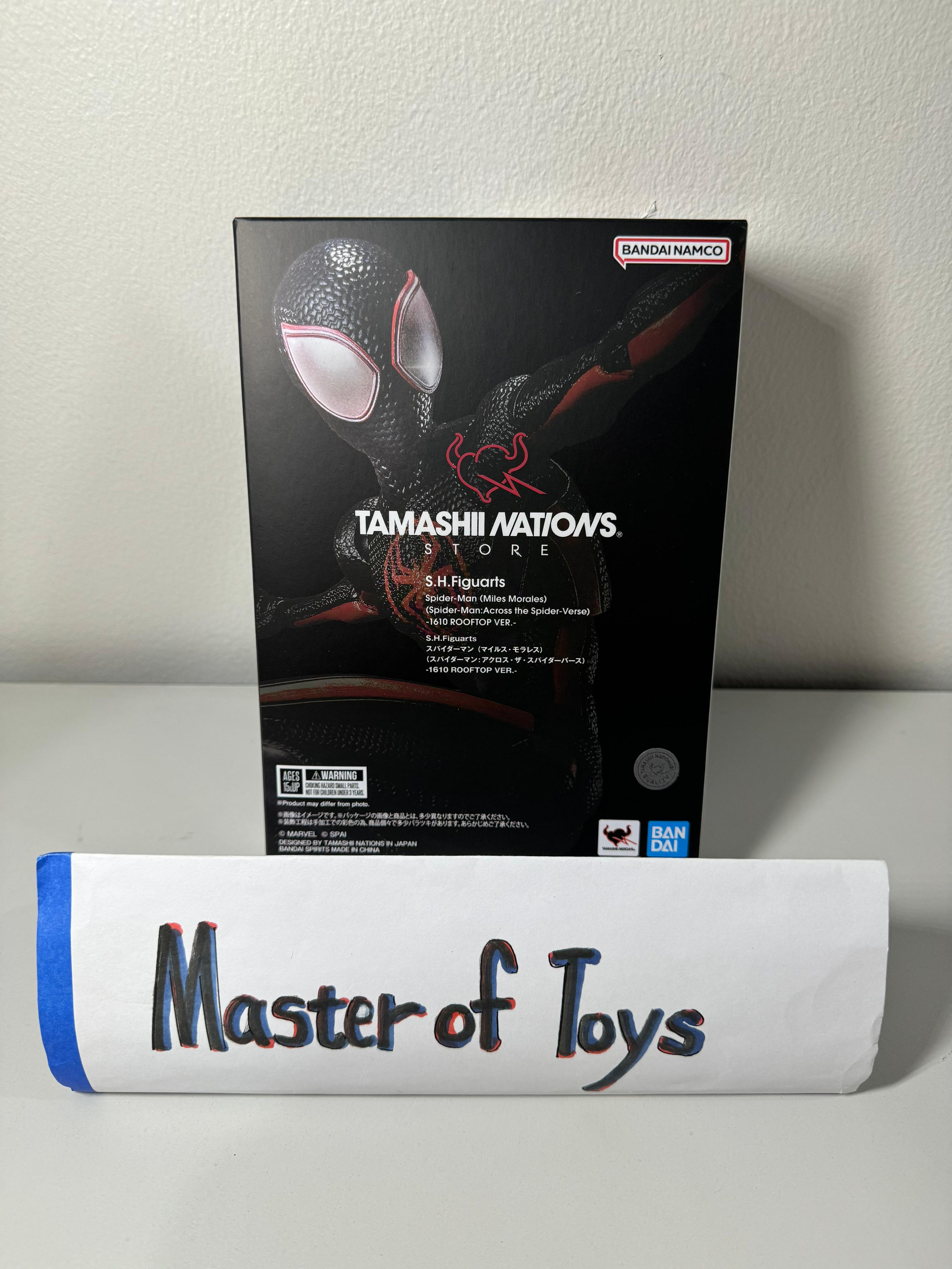Bandai S.H.Figuarts Spider-Man (Miles Morales) Across the Spider-Man 1610 Rooftop Ver Limited Edition - Ready Stock